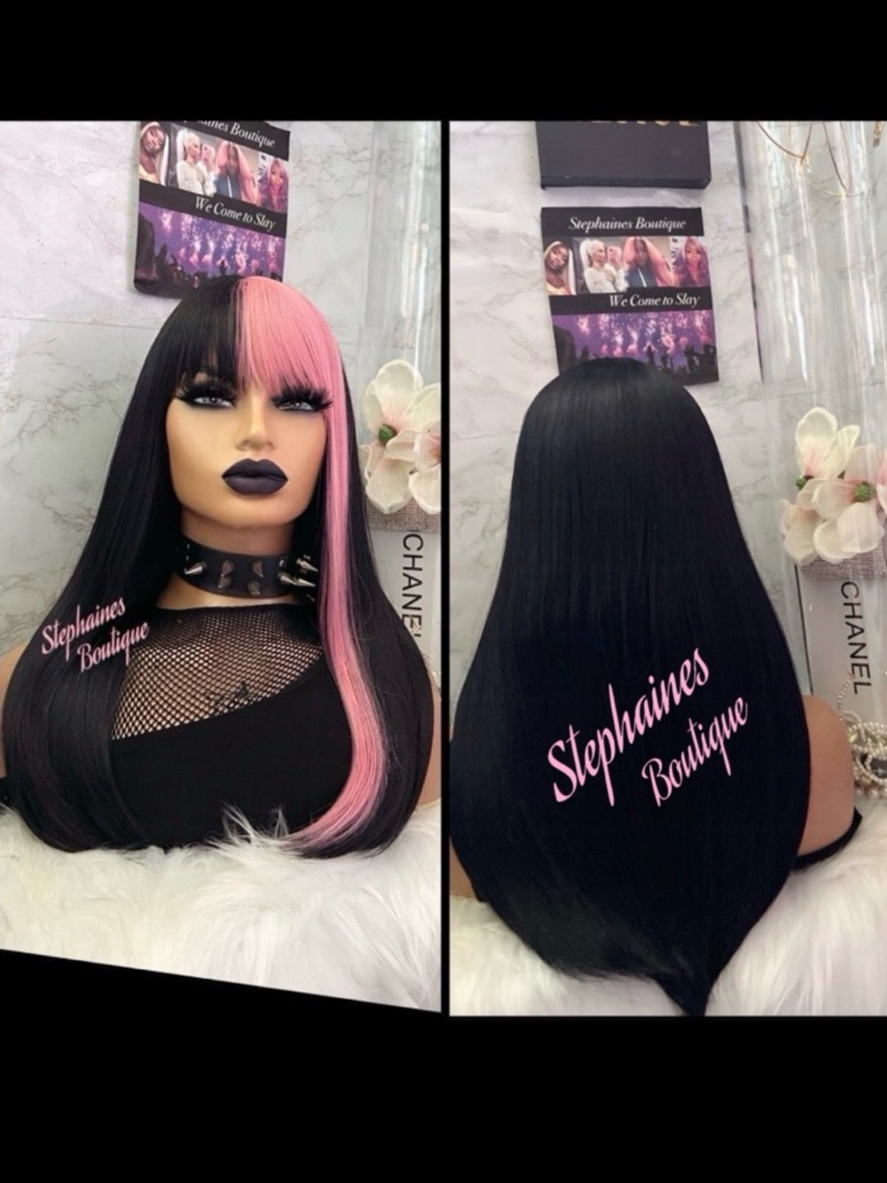 Human Har Blended Bang Wig